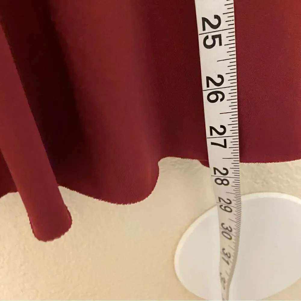 WEISSMAN Dance Costume burgundy red stretch Backing Down 11314 Child LC
